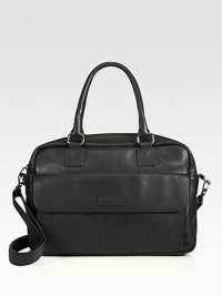 Top-zip brief is crafted from super-soft drum dyed leather with signature lining, destined to be a long-lasting addition to your work wardrobe.Zip closureDouble top handlesAdjustable shoulder strapExterior flap pocketInterior slip pocketCotton twill/leather liningLeather16W x 11H x 4DImported Top-zip brief is crafted from super-soft drum dyed leather with signature lining, destined to be a long-lasting addition to your work wardrobe.Zip closureDouble top handlesAdjustable shoulder strapExterior flap pocketInterior slip pocketCotton twill/leather liningLeather16W x 11H x 4DImported
