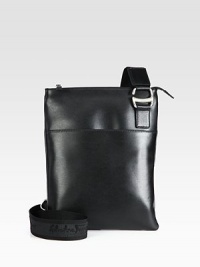 Signature logo print details the adjustable shoulder strap of this versatile shoulder bag finished in supple Italian calfskin leather.Zip frontAdjustable shoulder strapExterior pocketLeather10W x 12H x 2DMade in Italy Signature logo print details the adjustable shoulder strap of this versatile shoulder bag finished in supple Italian calfskin leather.Zip frontAdjustable shoulder strapExterior pocketLeather10W x 12H x 2DMade in Italy