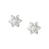 Carolee Large Cz Flower Stud Earrings