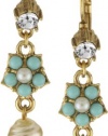 Antiquities Couture Vintage-Inspired Couture Faux Pearl and Crystal Drop Earrings