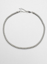 From the Modern Classics Collection. This shining strand of silvery beads couldn't be simpler and couldn't be more elegant.SilvertoneLength, about 16Lobster claspImported From the Modern Classics Collection. This shining strand of silvery beads couldn't be simpler and couldn't be more elegant.SilvertoneLength, about 16Lobster claspImported