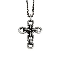 Pennyroyal Studio Chainmaille Cross Pendant Necklace - Sterling Silver Pennyroyal Studio Chainmaille Cross Pendant Necklace - Sterling Silver