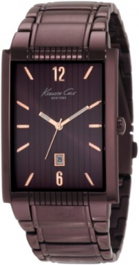 Kenneth Cole New York Men's KC9046 Classic Analog Brown Ion-Plating Rectangle Watch Kenneth Cole New York Men's KC9046 Classic Analog Brown Ion-Plating Rectangle Watch
