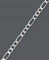 Highlight your tanned legs in this shining anklet by Giani Bernini. Perfect for summer-time style, this sterling silver anklet features a Figaro link chain. Approximate length: 10 inches.