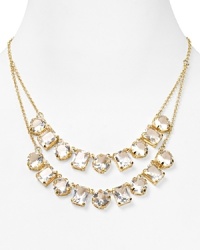 Double the glamour with this kate spade new york necklace! This extendable piece features two rows of clear sparkling stones for twice the wow factor. Double the glamour with this kate spade new york necklace! This extendable piece features two rows of clear sparkling stones for twice the wow factor.