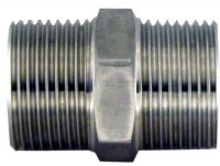 Hex Nipple 1/2 Male NPT Stainless Steel Pipe Fitting 0.5 Hex Nipple 1/2 Male NPT Stainless Steel Pipe Fitting 0.5