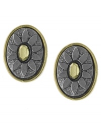 Spring ahead! Petite petals adorn these pretty flower stud earrings from 2028. Crafted in silver and gold tone mixed metal. Earrings feature a clip-on backing for non-pierced ears. Approximate diameter: 3/4 inch. Spring ahead! Petite petals adorn these pretty flower stud earrings from 2028. Crafted in silver and gold tone mixed metal. Earrings feature a clip-on backing for non-pierced ears. Approximate diameter: 3/4 inch.