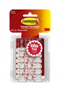 Command Decorating Clips Value Pack, 40-Clip Command Decorating Clips Value Pack, 40-Clip