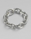 From the Chain Collection. Alternating cable and plain oval links with an integrated clasp closure.Sterling silver Length, about 8¾ Hidden clasp closure Imported 