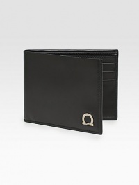 Handsomely crafted calfskin leather features a polished, signature gancino detail. Six credit card slots 4½ X 3½H Made in Italy Handsomely crafted calfskin leather features a polished, signature gancino detail. Six credit card slots 4½ X 3½H Made in Italy