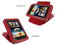rooCASE (Red) Leather Case Cover with 22 Angle Adjustable Stand for Barnes and Noble NOOK Tablet / NOOKcolor Nook Color eBook Reader - MV Series (NOT Compatible with NOOK HD) rooCASE (Red) Leather Case Cover with 22 Angle Adjustable Stand for Barnes and Noble NOOK Tablet / NOOKcolor Nook Color eBook Reader - MV Series (NOT Compatible with NOOK HD)