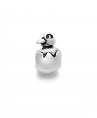 Cherish the spirit of the season. Sterling silver bead features a spring chick hatched from an egg. Donatella is a playful collection of charm bracelets and necklaces that can be personalized to suit your style! Available exclusively at Macy's. Cherish the spirit of the season. Sterling silver bead features a spring chick hatched from an egg. Donatella is a playful collection of charm bracelets and necklaces that can be personalized to suit your style! Available exclusively at Macy's.
