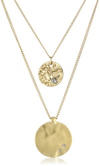 Kenneth Cole New York Gold 2-Row Black Diamond Necklace Kenneth Cole New York Gold 2-Row Black Diamond Necklace
