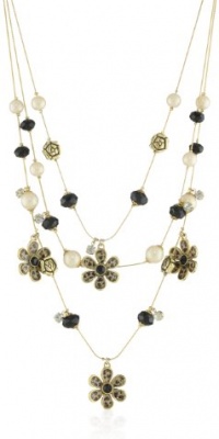 Betsey Johnson Essentials Leopard Flower Illusion Necklace Betsey Johnson Essentials Leopard Flower Illusion Necklace
