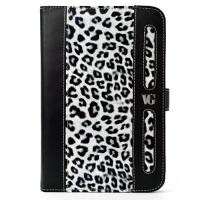 SumacLife Black White Leopard Design Executive Book-Style Leather Portfolio Jacket Case Cover for Barnes and Noble Nook Tablet and Nook Color e-Reader SumacLife Black White Leopard Design Executive Book-Style Leather Portfolio Jacket Case Cover for Barnes and Noble Nook Tablet and Nook Color e-Reader
