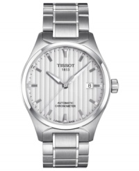 Set the pace for your day with this precise T-Tempo watch from Tissot. Chronometer certified. Set the pace for your day with this precise T-Tempo watch from Tissot. Chronometer certified.