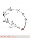 GUESS Silver-Tone Butterfly Bracelet, SILVER