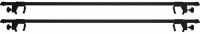 49-1/4 Roof Rack Cross Bars 49-1/4 Roof Rack Cross Bars