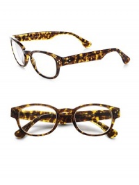 A stylish, fashion-forward reading accompaniment in shiny tortoise acetate. Available in 1.5, 2.0, 2.5 and 3.0 magnificationsNailhead temple detailAcetateImported A stylish, fashion-forward reading accompaniment in shiny tortoise acetate. Available in 1.5, 2.0, 2.5 and 3.0 magnificationsNailhead temple detailAcetateImported