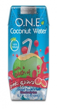 O.N.E. Coconut Water with a Splash of Pink Guava, 8.5-Ounce Aseptic Containers (Pack of 12) O.N.E. Coconut Water with a Splash of Pink Guava, 8.5-Ounce Aseptic Containers (Pack of 12)