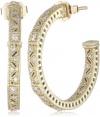 Judith Ripka Petite Estat Large Estate Hoop Earrings