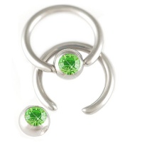 16g 16 gauge (1.2mm), 1/4 Inch (6mm) long - 316L Surgical Stainless Steel eyebrow tragus lip bars ear rings earring closure ring bcr captive bead bar with Swarovski Crystal 3mm ball Peridot - Pierced Body Piercing Jewelry Jewellery - Set of 2 ALYN 16g 16 gauge (1.2mm), 1/4 Inch (6mm) long - 316L Surgical Stainless Steel eyebrow tragus lip bars ear rings earring closure ring bcr captive bead bar with Swarovski Crystal 3mm ball Peridot - Pierced Body Piercing Jewelry Jewellery - Set of 2 ALYN