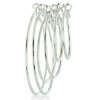 Set of Three Hoop Earrings in Various Sizes ( Small, Medium and Large)