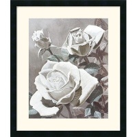 White Roses by Marianne Hornbuckle Framed Fine Art Print - 27 x 23 White Roses by Marianne Hornbuckle Framed Fine Art Print - 27 x 23