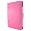 caseen True Pink Nook Color and Nook Tablet Genuine Leather Case with Stylus Pen Holder and Card Pocket