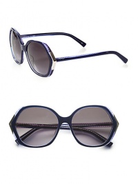 A signature style in handcrafted acetate with an all-over logo print and pretty metal accents. Available in black with grey gradient lens, havana with brown brown gradient lens or blue with smoke gradient lens. Logo temples100% UV protectionMade in Italy A signature style in handcrafted acetate with an all-over logo print and pretty metal accents. Available in black with grey gradient lens, havana with brown brown gradient lens or blue with smoke gradient lens. Logo temples100% UV protectionMade in Italy