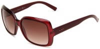 Gucci Women's 3207/S Rectangle Sunglasses,Bordeaux Frame/Brown Gradient Lens,One Size Gucci Women's 3207/S Rectangle Sunglasses,Bordeaux Frame/Brown Gradient Lens,One Size