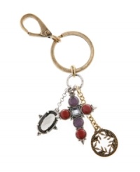 Devotional design. Pay homage to your spiritual side with Lucky Brand's cross motif key chain. Crafted in gold tone mixed metal, it includes a combination of plastic and epoxy accents. Approximate length: 5-1/10 inches. Devotional design. Pay homage to your spiritual side with Lucky Brand's cross motif key chain. Crafted in gold tone mixed metal, it includes a combination of plastic and epoxy accents. Approximate length: 5-1/10 inches.