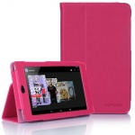 Supcase Google Nexus 7 Tablet Slim Fit Leather Case (Deep Pink) with Stand - Black, Sapphire Blue, Green, Purple, Light Blue, Deep Pink, Deep Blue, Red, Pink, Yellow, White Supcase Google Nexus 7 Tablet Slim Fit Leather Case (Deep Pink) with Stand - Black, Sapphire Blue, Green, Purple, Light Blue, Deep Pink, Deep Blue, Red, Pink, Yellow, White
