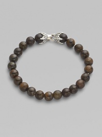 EXCLUSIVELY AT SAKS. From the Spiritual Bead Collection. Rustic bronzite beads are a bold contrast to the refinement of a sterling silver claw-design clasp.Beads, 8mm Length, about 8½ Spring clip clasp Imported EXCLUSIVELY AT SAKS. From the Spiritual Bead Collection. Rustic bronzite beads are a bold contrast to the refinement of a sterling silver claw-design clasp.Beads, 8mm Length, about 8½ Spring clip clasp Imported