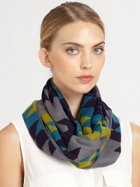 This lightweight, woven wrap is hand-printed with a bold, tribal-inspired design.Viscose40 X 78Hand washImported This lightweight, woven wrap is hand-printed with a bold, tribal-inspired design.Viscose40 X 78Hand washImported
