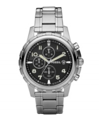 A classic chronograph watch that works in every scenario from Fossil's Dean collection. A classic chronograph watch that works in every scenario from Fossil's Dean collection.