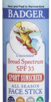 Badger Broad Spectrum SPF 35 All-Season Face Stick, 1 stick,65 oz (18.4 g) Badger Broad Spectrum SPF 35 All-Season Face Stick, 1 stick,65 oz (18.4 g)