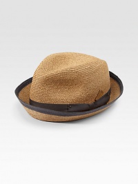 This dapper style crafted in paper straw is casual yet poised enough for any gentleman of style.100% paperBrim, about 2Spot cleanImported This dapper style crafted in paper straw is casual yet poised enough for any gentleman of style.100% paperBrim, about 2Spot cleanImported