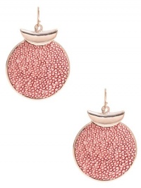 GUESS Gold-Tone and Pink Stingray-Texture Disc, POP COLOR GUESS Gold-Tone and Pink Stingray-Texture Disc, POP COLOR