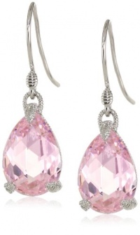 Judith Ripka La Petite Pink Pear Stone on Wire Earrings Judith Ripka La Petite Pink Pear Stone on Wire Earrings