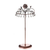 Rose on Top 17 H Copper Color Necklace Holder ~ Necklace Tree ~ Necklace Organizer~Necklace Stand Jewelry Display Rose on Top 17 H Copper Color Necklace Holder ~ Necklace Tree ~ Necklace Organizer~Necklace Stand Jewelry Display