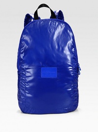 Lightweight carryall, crafted in a sleek, edgy design of packable polyester with leather logo accent patch.Zip closureTop handleAdjustable shoulder strapsInterior velcro pocketPolyester12W x 19H x 4DImported Lightweight carryall, crafted in a sleek, edgy design of packable polyester with leather logo accent patch.Zip closureTop handleAdjustable shoulder strapsInterior velcro pocketPolyester12W x 19H x 4DImported