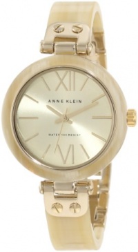 Anne Klein Women's 109652CHHN Gold-Tone Horn Plastic Bezel and Bangle Bracelet Watch Anne Klein Women's 109652CHHN Gold-Tone Horn Plastic Bezel and Bangle Bracelet Watch