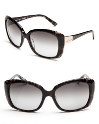 Go incognito in kate spade new york's oversized square sunglasses, printed with a gold logo at both temples. Go incognito in kate spade new york's oversized square sunglasses, printed with a gold logo at both temples.