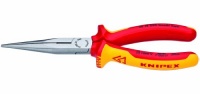 Knipex 2618200US 8-Inch Long Nose Pliers with Cutter - 1,000 Volt Knipex 2618200US 8-Inch Long Nose Pliers with Cutter - 1,000 Volt