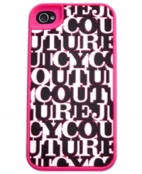 Fashionistas, listen up. Be the leader of the pack with this signature Alpha iPhone case from Juicy Couture. Designed to keep your gadget divinely dressed and ding-free. Fits iPhone 4 and 4S. Fashionistas, listen up. Be the leader of the pack with this signature Alpha iPhone case from Juicy Couture. Designed to keep your gadget divinely dressed and ding-free. Fits iPhone 4 and 4S.