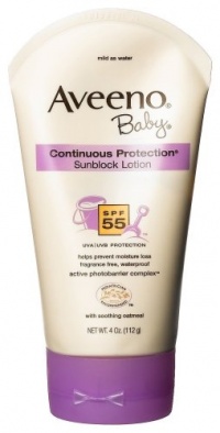 Aveeno Baby Sunblock Lotion, SPF-55, 4-Ounce Tubes (Pack of 2) Aveeno Baby Sunblock Lotion, SPF-55, 4-Ounce Tubes (Pack of 2)