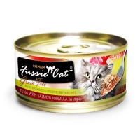 Fussie Cat Premium Tuna with Salmon Canned Cat Food - 24 - 2.82-oz. Cans Fussie Cat Premium Tuna with Salmon Canned Cat Food - 24 - 2.82-oz. Cans