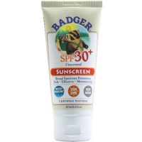 Badger All Natural Sunscreen, SPF 30, Unscented 2.9 oz (87 ml) Badger All Natural Sunscreen, SPF 30, Unscented 2.9 oz (87 ml)