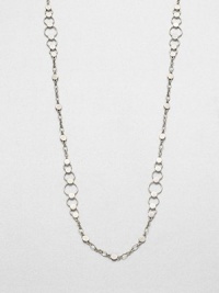 From the Dot Collection. This nature-inspired style from a socially and environmentally responsible brand features a sterling silver dot and hoop chain in a graduating design. Sterling silverLength, about 36Lobster clasp closureImported From the Dot Collection. This nature-inspired style from a socially and environmentally responsible brand features a sterling silver dot and hoop chain in a graduating design. Sterling silverLength, about 36Lobster clasp closureImported